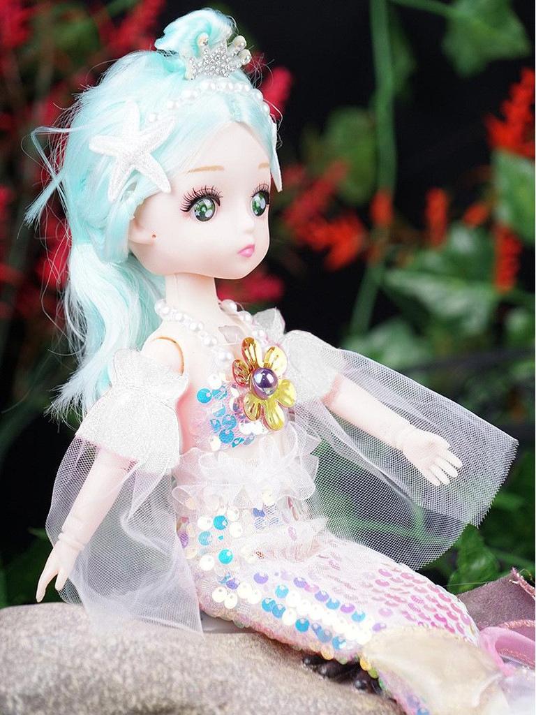 Музыкальная кукла принцесса русалочка для девочек, идеальный подарок от Night Market