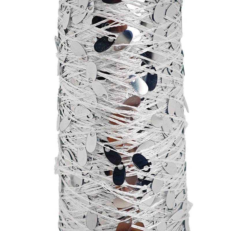 1 Roll/100g Beaded Designs with Large Sequins Bags Crafting Thread Sewing Crochet Yarn Hand Knitting Multiple Options Available