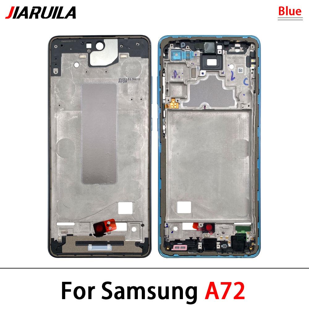 Новый Передний Корпус Рамка Дисплея LCD Для Samsung A02 A02s A12 A22 A32 A52 A52s A72 4G 5G Корпус Средняя Рамка Накладка