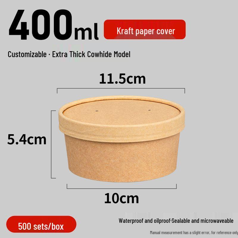 American Black Round Disposable Food Container, 350ml-1500ml - High-End Plastic Takeout Box