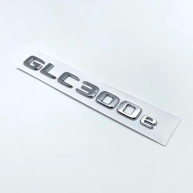 3D хромированные черные буквы GLC300de GLC300e GLC350e GLC400e 4Matic эмблема для Mercedes Benz GLC X253 наклейка на багажник автомобиля с логотипом