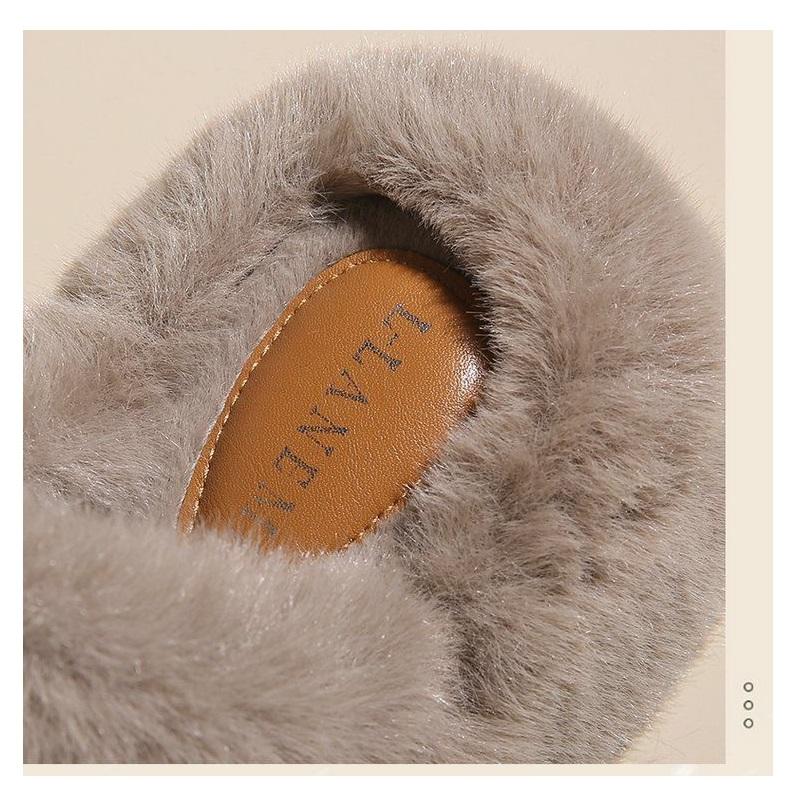 Новые высокие меховые тапочки 42 женские зимние уличные меховые мюли женские теплые шлепанцы женские на высокой платформе пушистые тапочки с открытым носком