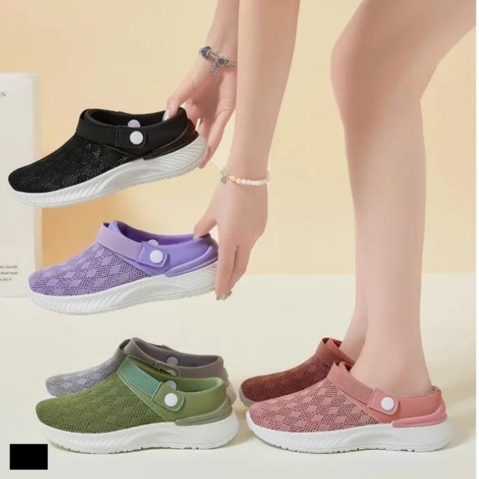 Fashion Shoes for Women In The Summer of 2025,one Step On,breathable Flat Slippers,fashion Casual Shoes Mesh Slippers Sandalias De Mujer
