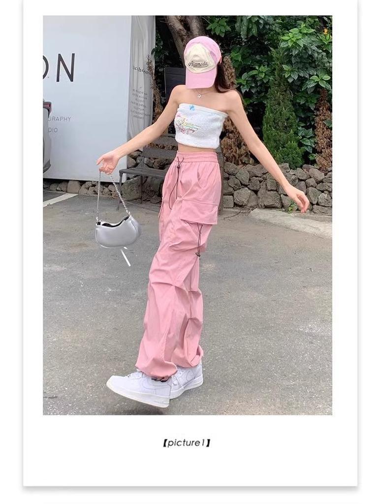 Women's Hip-hop Jazz Dance Wide-leg Joggers: Casual, Slimming, Versatile Straight-leg Sports Pants