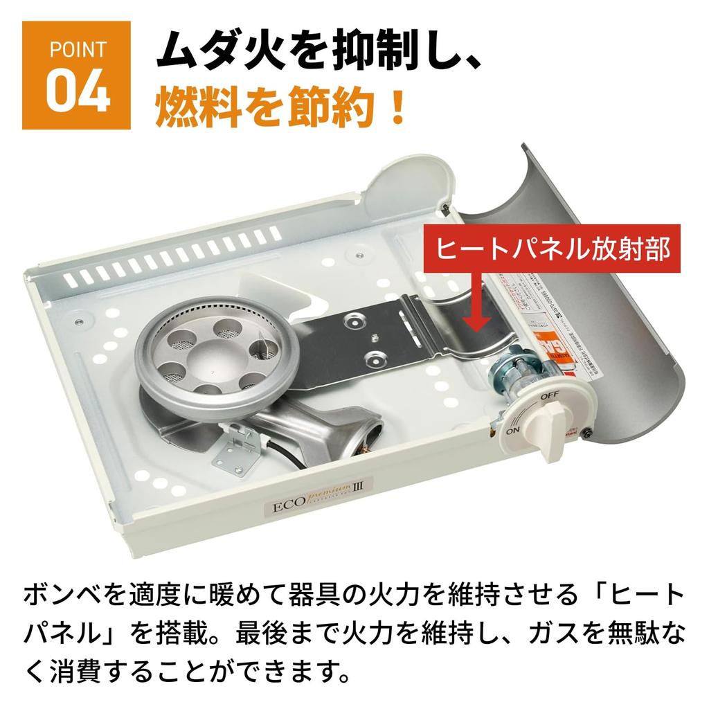 Газовая плитка Iwatani, Cassette Fu, Газ для плитки, Eco Premium III, Тип с внутренним пламенем, Портативная плитка, Для чрезвычайных ситуаций, Настольное использование, Отключение электроэнергии