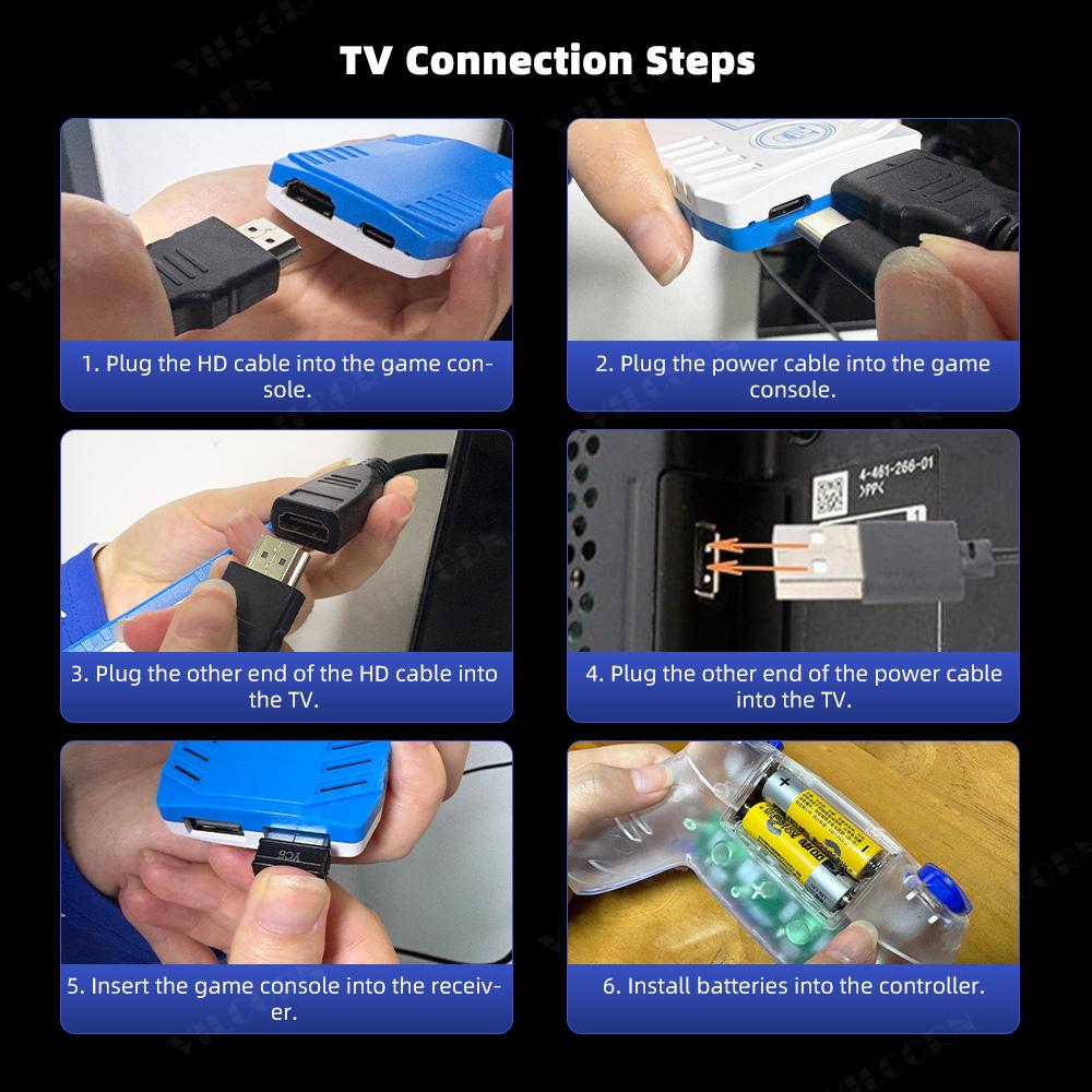 X10 PRO Ретро Игровая Консоль Stick 4K HD TV с 2.4G Беспроводными Геймпадами для Семейного Игрового Процесса