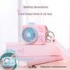 Mini USB Rechargeable Handheld Fan Keychain – Cute & Portable for Students