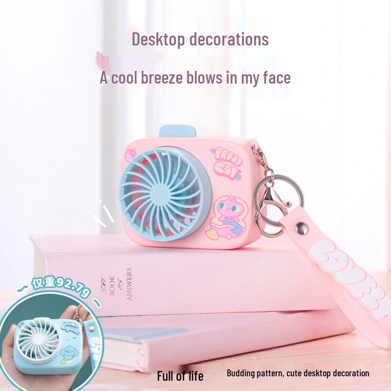Portable Mini USB Handheld Rechargeable Fan Keychain