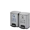 Stainless Steel Dual Compartment Pedal Trash Can