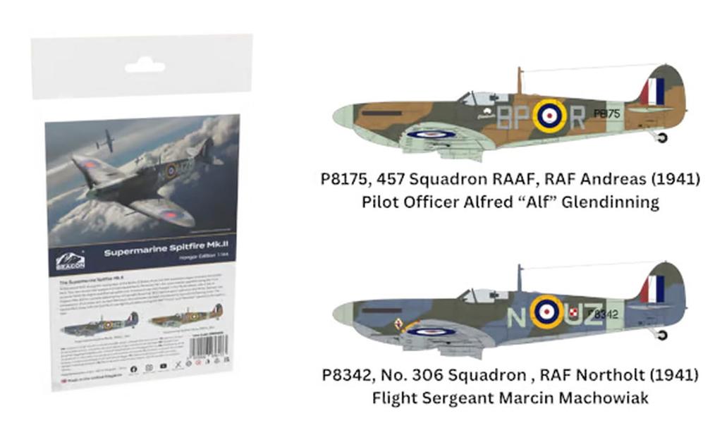 Beacon Models 1/144 Hangar Edition Supermarine Spitfire Mk.2 Plastic Model BMK008