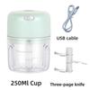 Wireless portable electric garlic chopper, mini garlic masher, compact easy-use kitchen tool