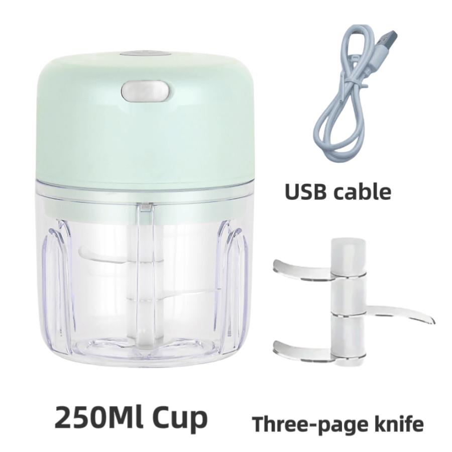 Wireless portable electric garlic chopper, mini garlic masher, compact easy-use kitchen tool