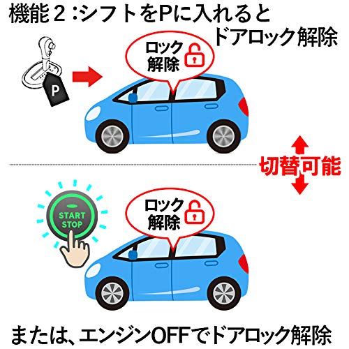 Расширить Торговый Prius 50 Серии (Ранние и поздние модели) Комплект автоматической блокировки дверей, связанный со скоростью, со световым сигналом подтверждения