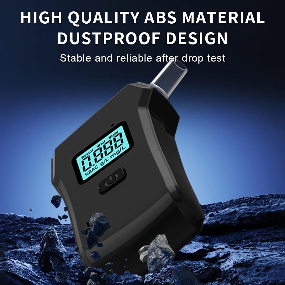Высокоточный портативный алкотестер с ЖК-дисплеем, цифровой детектор алкоголя в выдыхаемом воздухе, алкотестер, тест на вождение в нетрезвом виде для домашней вечеринки