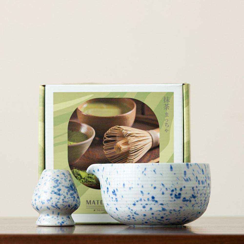 Large Capacity Matcha Holder Ceramic Matcha Brewing Cup Matcha Chasen  Tea Making Tools
