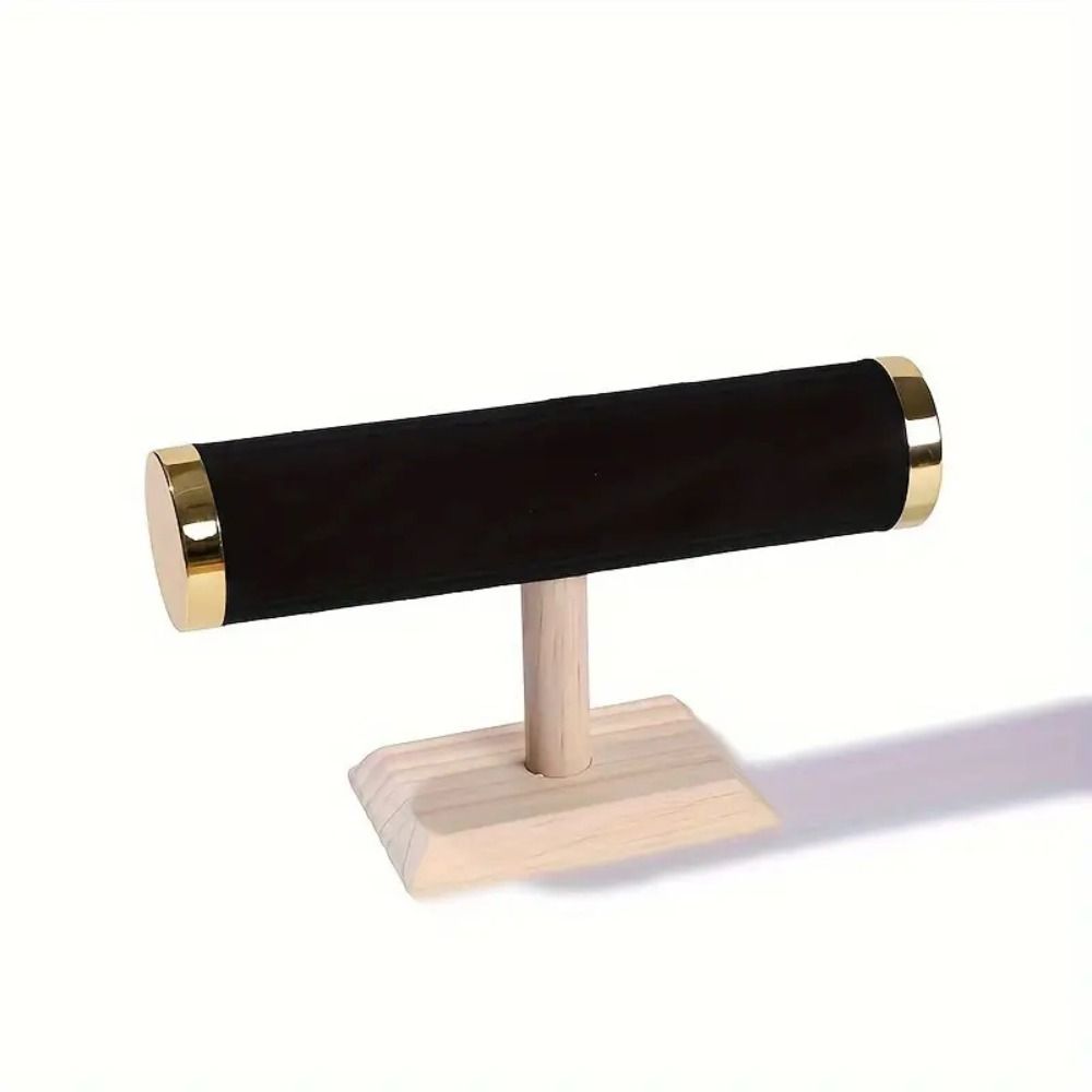 T-bar Jewelry Rack Holder Wooden Jewelry Storage Stand Fashion Bracelet Display Stand Woman Girls