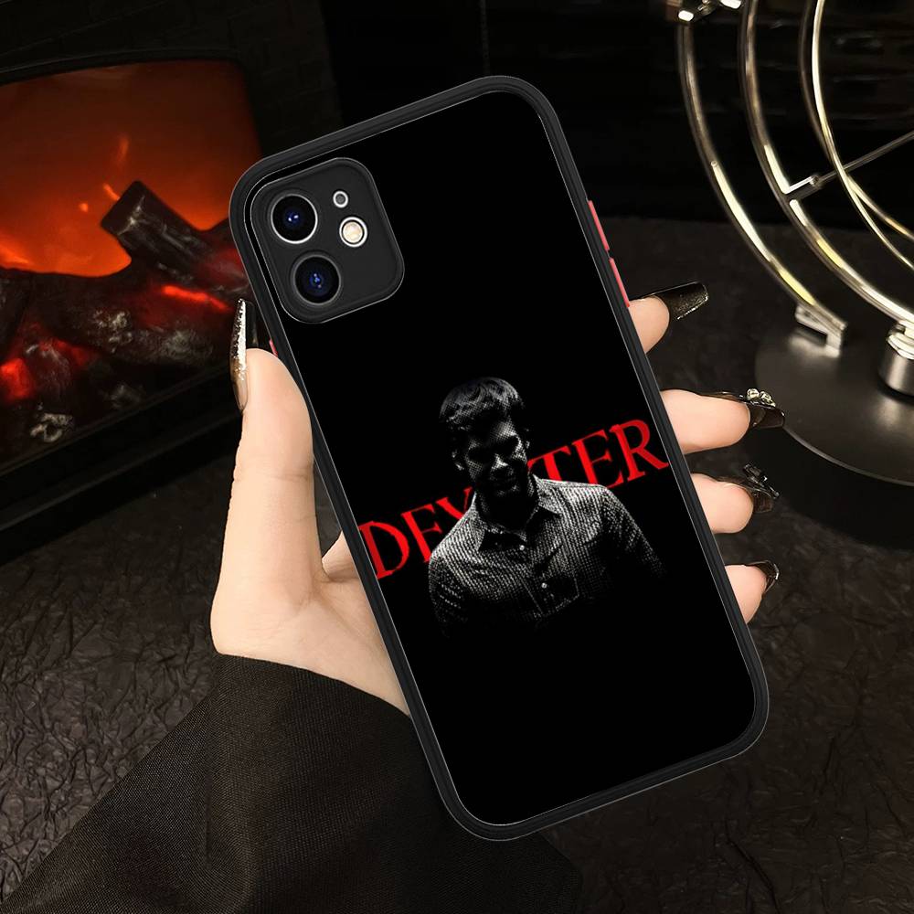 DEXTER Popular Movie Matte Translucent Phone Case For Iphone 16 ProMax 15 14 13 12 11 X XS PRO Plus