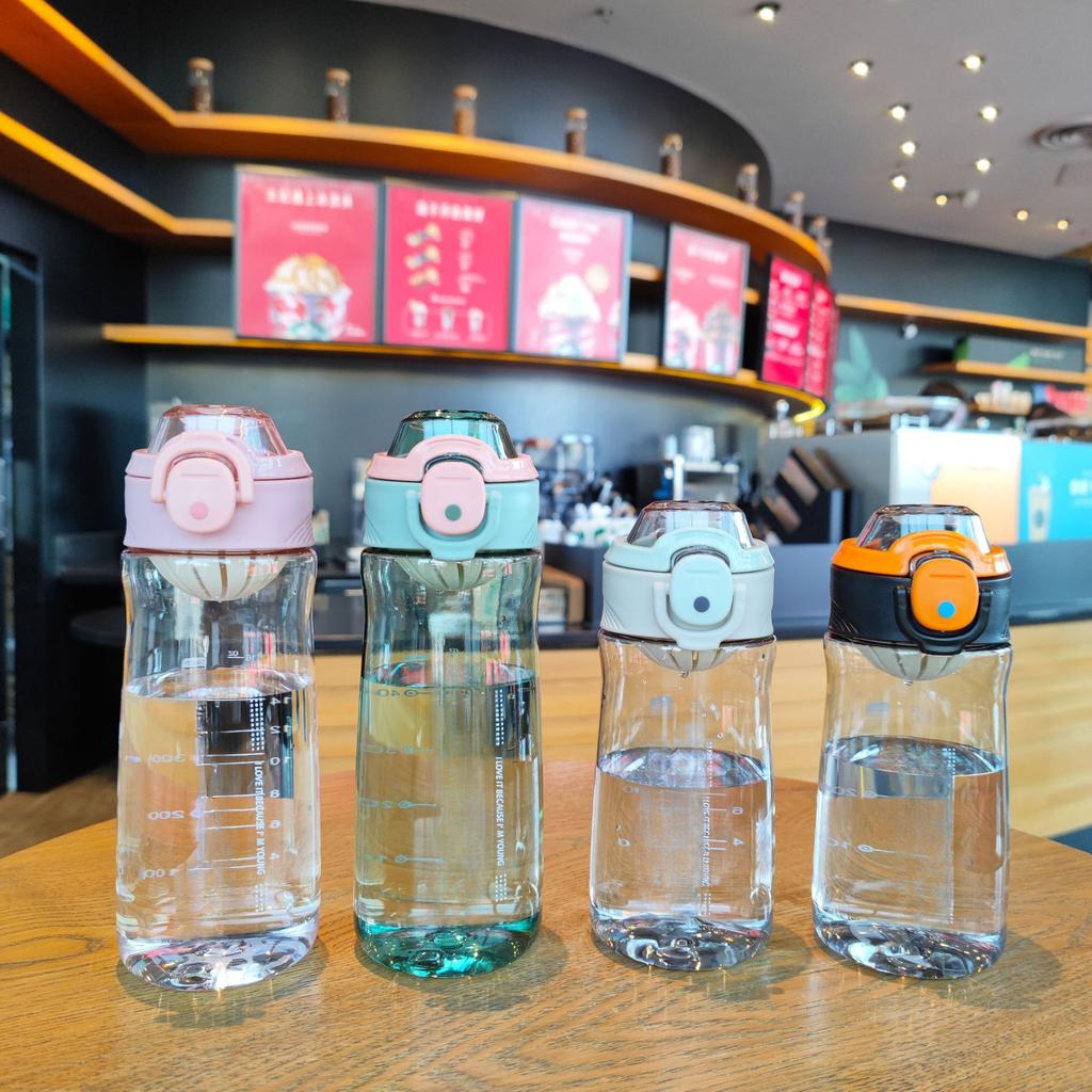 New Korean Outdoor Portable Handle Plastic Space Cups for Men and Women Sports Cups with Tea Cups.