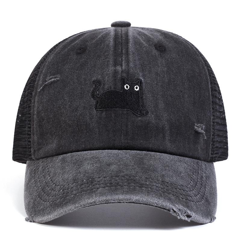 Унисекс Мультяшная Личность Вышивка Бейсболка Весна Лето Улица Регулируемая Солнцезащитная Шляпа