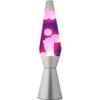 ITotal XL2343 Лавовая лампа 36 см с серебристым основанием, фиолетовой жидкостью и розовым воском
