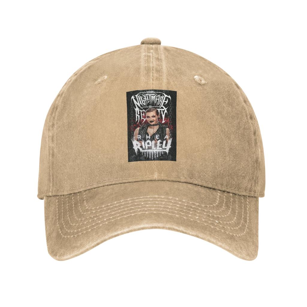 She Is My Mami Rhea Ripley Bootleg Wrestler Denim Cap Casual Baseball Caps Adjustable Hat Summer Unisex Baseball Hats