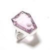Pink Kunzite Handmade 925 Sterling Silver Jewelry Ring Size 7 C9n32