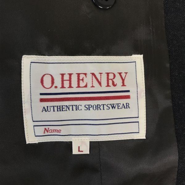 O.HENRY Vintage Tailored Blazer Autumn/Winter Japan Men’s L Dark Gray 3-Button Fully Lined(USED)