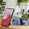 For Samsung Galaxy A56 5G Case with K-Shaped Kickstand Leather Phone Back Cover