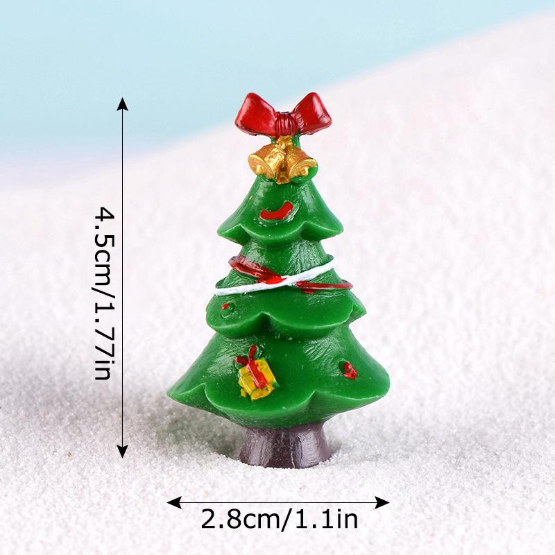 1PC Creativity DIY Resin Ornaments Micro Landscape Gift Mini Accessories Christmas Decorations Adorn