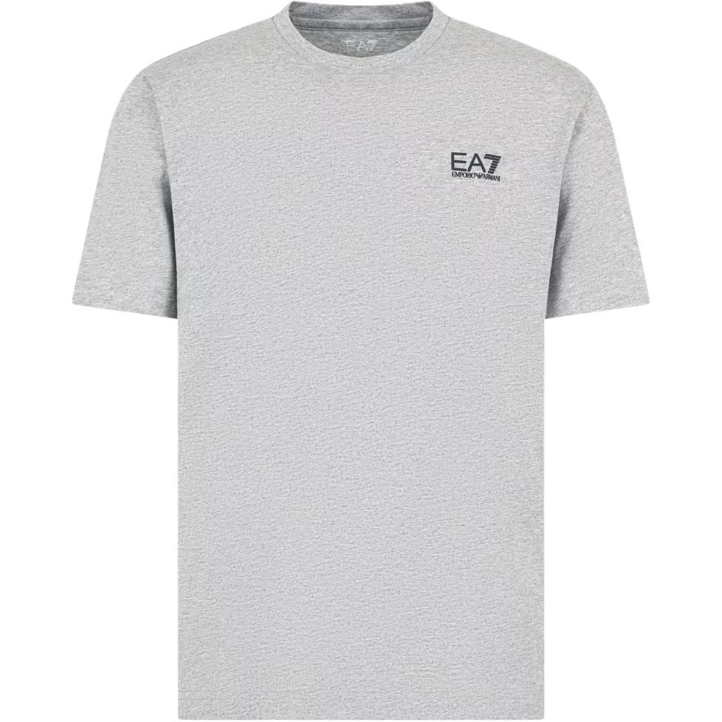 Emporio Armani Мужская футболка EA7 с принтом логотипа и букв, с круглым вырезом, с коротким рукавом, серый 8NPT25-PJVPZ-3905