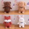 Cute Bear Puppy Rabbit Fox Plush Toy Cartoon Girl Sleep Companion Gift Holiday