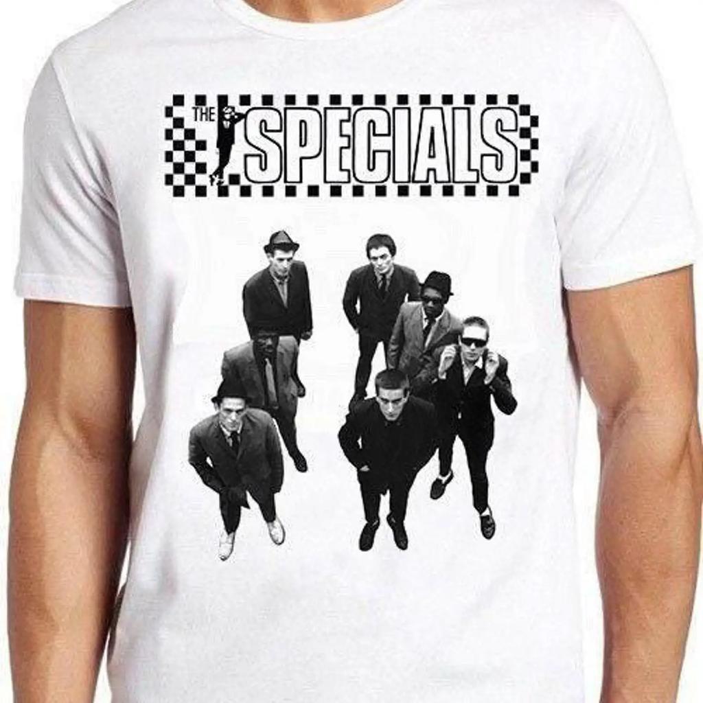 The Specials Cool T Shirt B438 Vintage Washed Graphic Versatile Homme Stretched Top For Everyday Wear Fashion Slightly