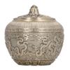 Airtight Lid Loose Tea Storage Container Bronze Metal Tea Canister  For Kitchen Cabinet