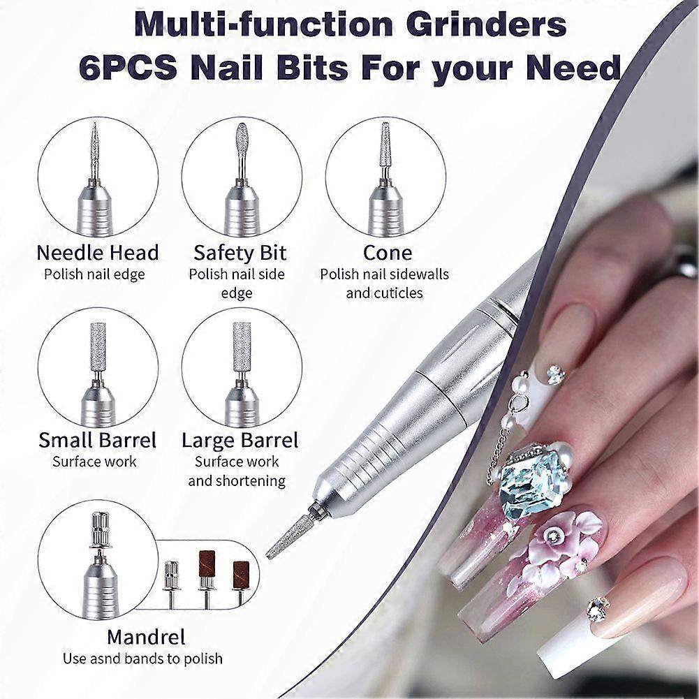 Professional Electric Nail File, 45,000 rpm, for quick filing and nail polish removal