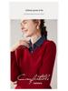 Women's V-Neck Loose Knit Cashmere Sweater - Autumn/Winter Style, Thick Long Sleeve, Slimming and Fashionable