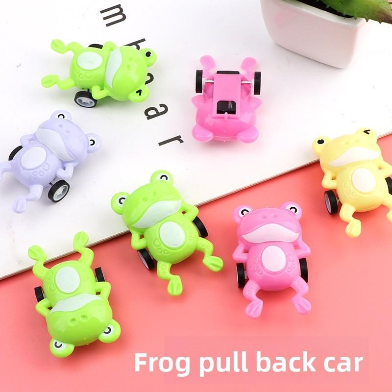 Plastic Toy Frog Push And Go Car Gift For Preschool Children