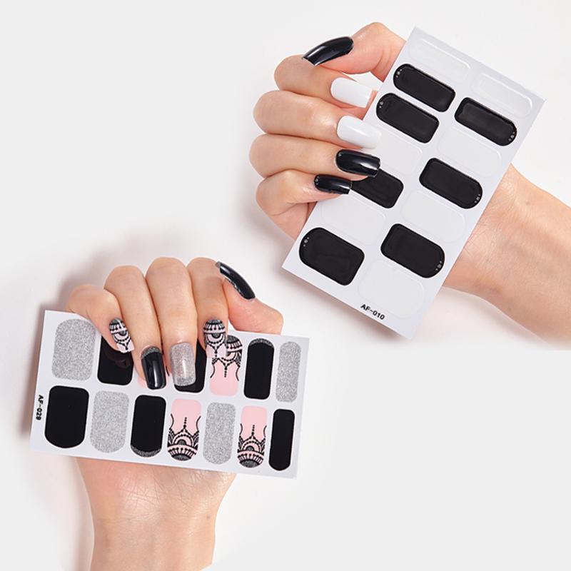 Женские горячие наклейки для ногтей, пластиковые наклейки для ногтей, наклейки для ногтей, художественные повседневные модные элегантные случайные