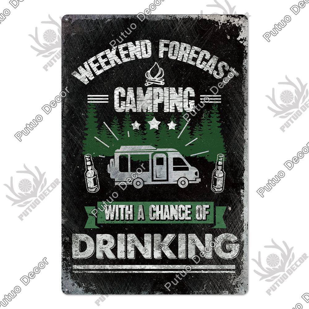 Decor Beach Vintage Plaque Metal Plate Retro Tin Signs Summer Wall Art Poster Seaside Tiki Bar House Room Iron Painting