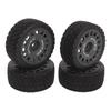 4 Pcs RC Car Tire Rubber Wheels High Wear Resistance Strong Cushioning 1 10 RC On Road Tyres for TAMIYA