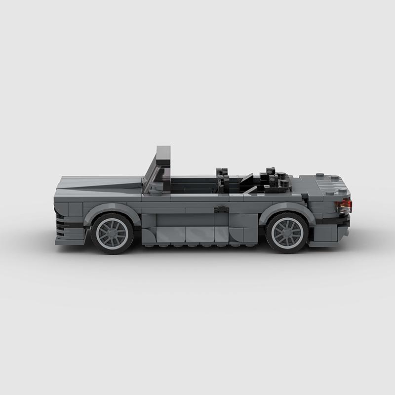 Открытый Городской Автомобиль для Гонки Кабриолет MOC M3 E30 Кабриолет Runabout Модель Автомобиля Строительные Блоки Кирпичи Детские Игрушки Подарок