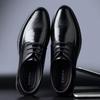 2025 новая мужская деловая кожаная обувь высококачественная мужская кожа британский стиль первый слой коровьей кожи мужская обувь Вэньчжоу модная нарядная