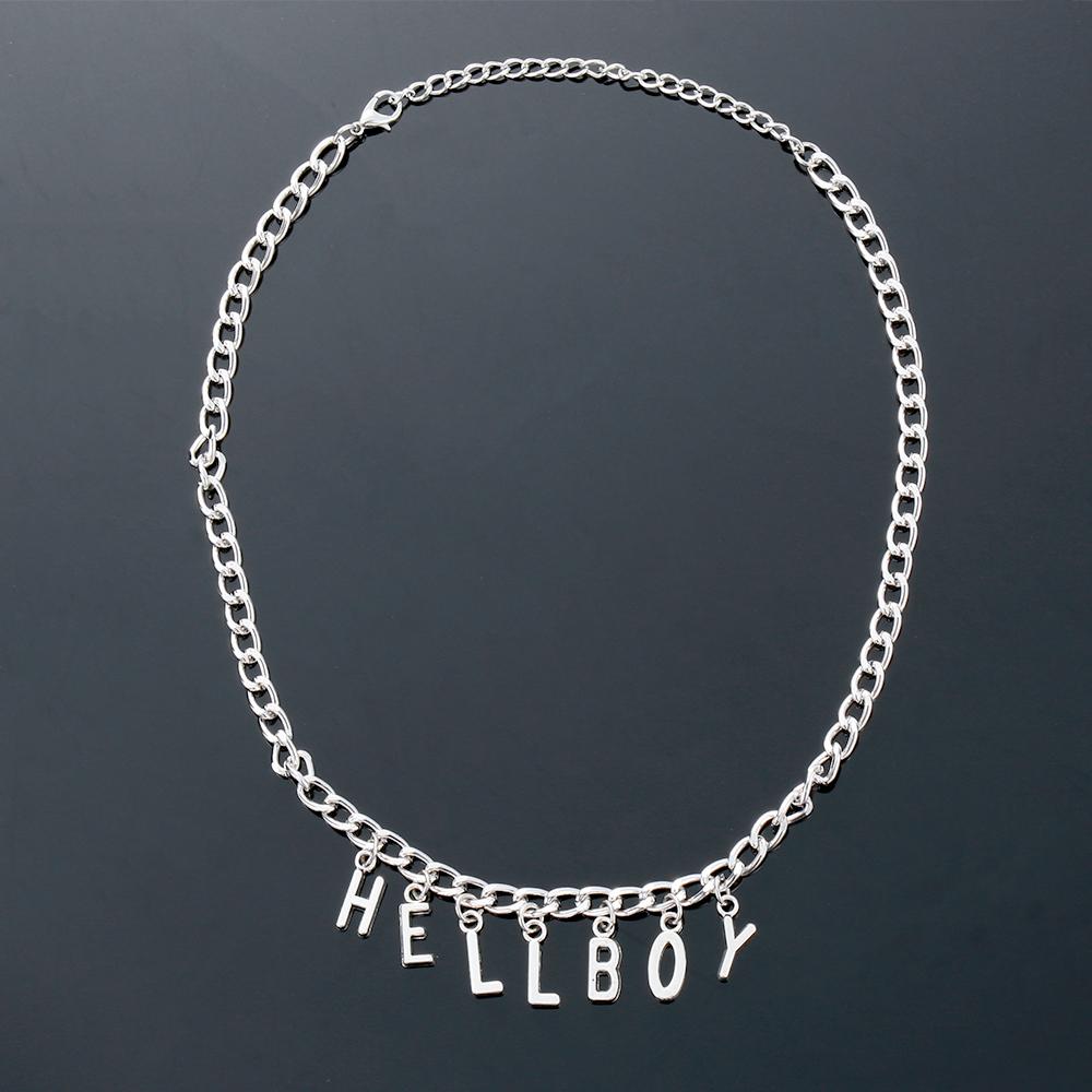 New Hip Hop Women "Hellboy" Choker Letter Bib Chain Pendant Necklaces