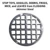 2Pcs Swimming Pool Basket Grate Filter Stop Debris Pool Filter Grids Cover Replacement Pool Basket Grate Filter