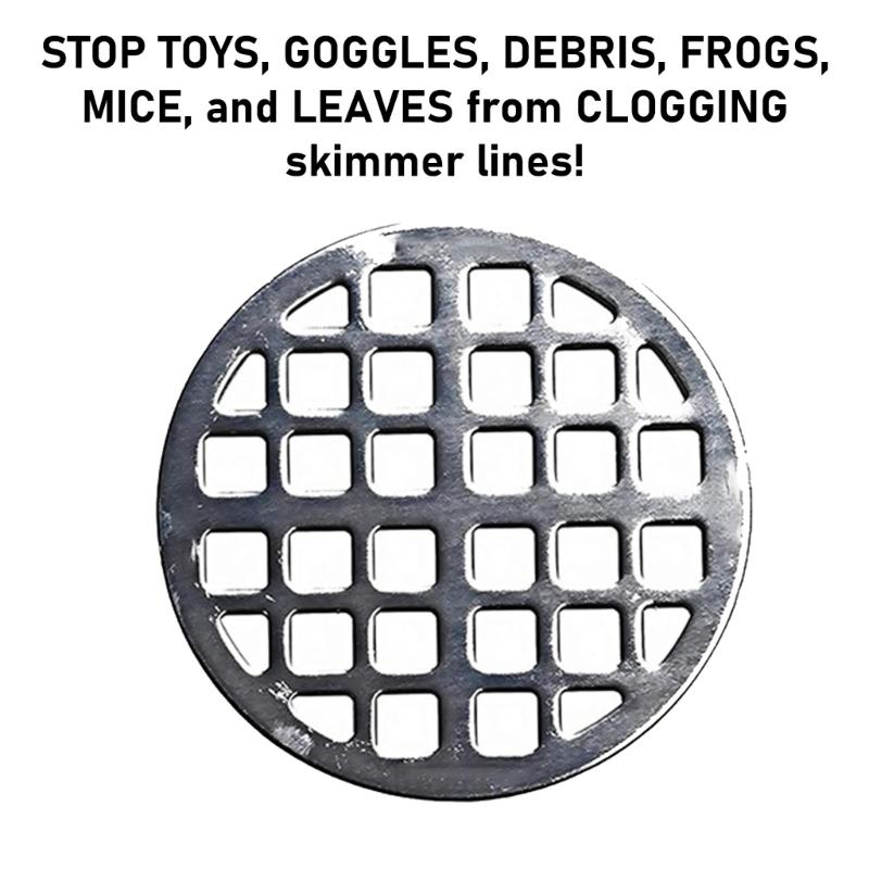 2Pcs Swimming Pool Basket Grate Filter Stop Debris Pool Filter Grids Cover Replacement Pool Basket Grate Filter