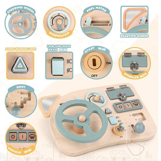 Светодиодный выключатель света, игровая доска для малышей, выключатель света, управление, деревянная доска, мелкая моторика, образовательная обучающая деятельность, игровая доска, игрушка