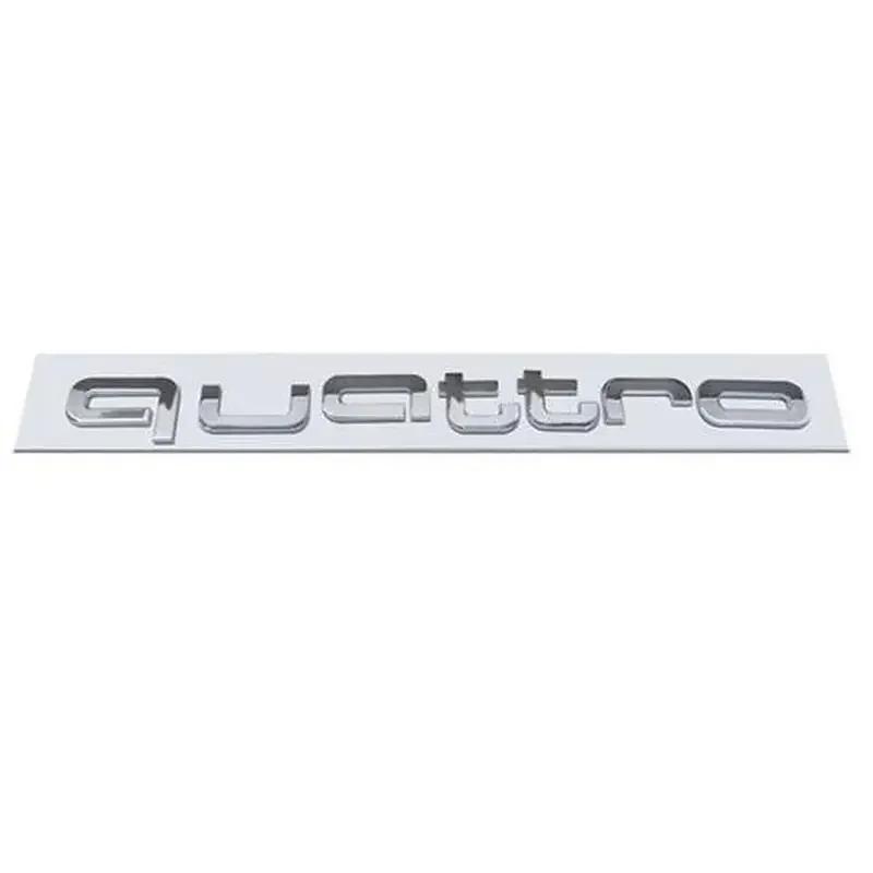 For Audi Quattro ABS Car Decals RS4 RS5 Q3 S3 A3 A5 A6 A4 RS3 RS6 A1 Q5 Q2 S5 RS7 Trunk Emblem Front Grille Stickers Accessories