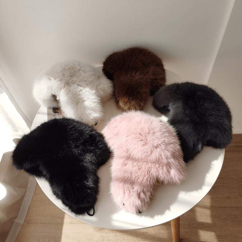 Женская зимняя теплая уличная русская ветрозащитная толстая меховая шапка из искусственного меха ушанка лыжная шапка