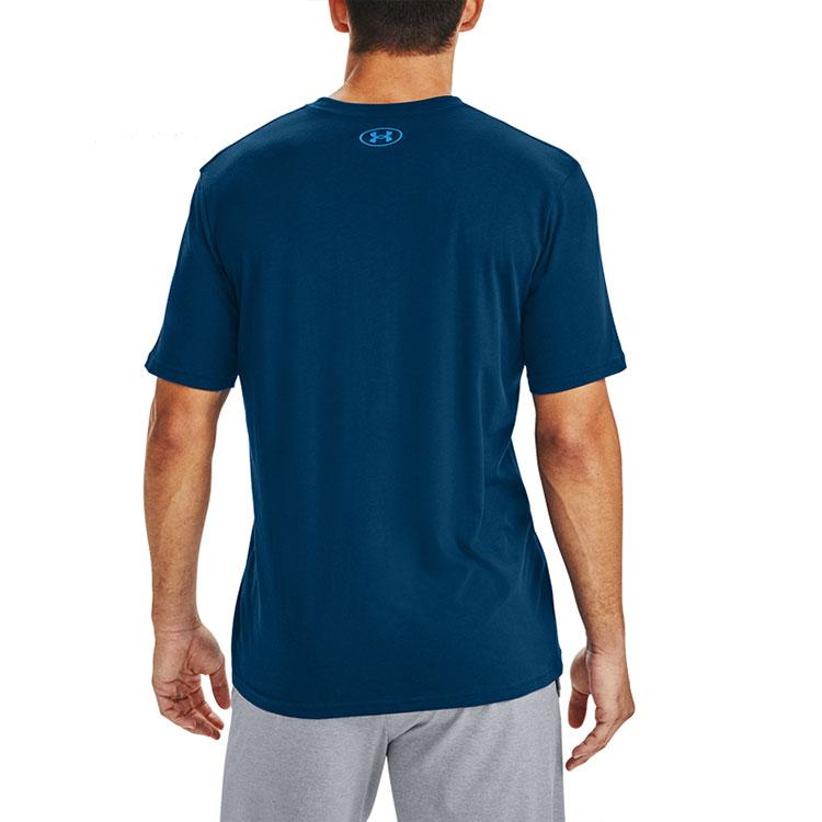 Under Armour Футболка свободного покроя с круглым вырезом и логотипом для тренировок, мужская, цвет синий 1357155-581