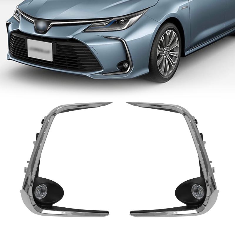 Светодиодные дневные ходовые огни противотуманные фары DRL для Toyota Corolla Sedan Провода Переключатель Реле Водонепроницаемая Хромированная отделка