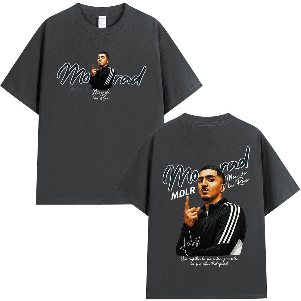 Rapper Morad Mdlr Tour Merch Short Sleeve T Shirt Unisex Unisex Harajuku Tops Vintage Aesthetic Graphics Tshirt Cotton Tees